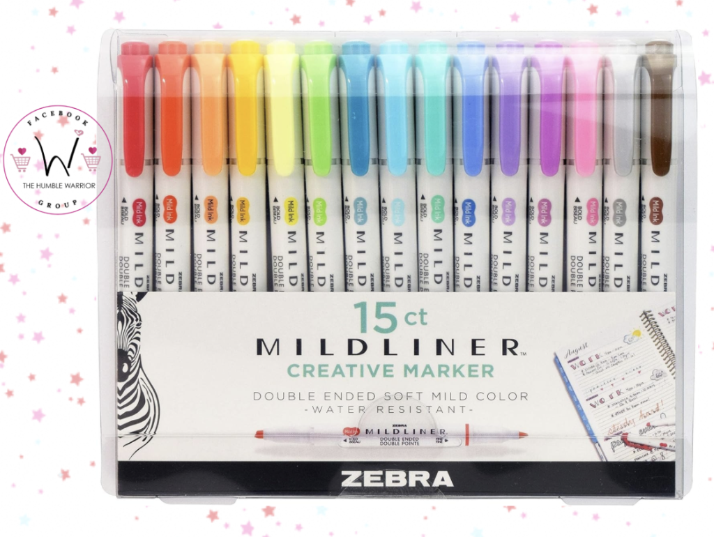 Zebra 15ct Midliner Dual Sided Creative Markers!
